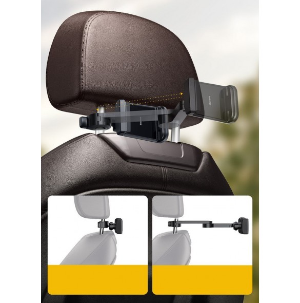 Baseus Energy Storage Backseat Holder Wireless Qi 15 W Charger - Svart (WXHZ-01)