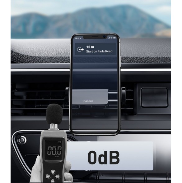 Baseus Steel Cannon Air Outlet Car Mount - Röd (SUGP-09)