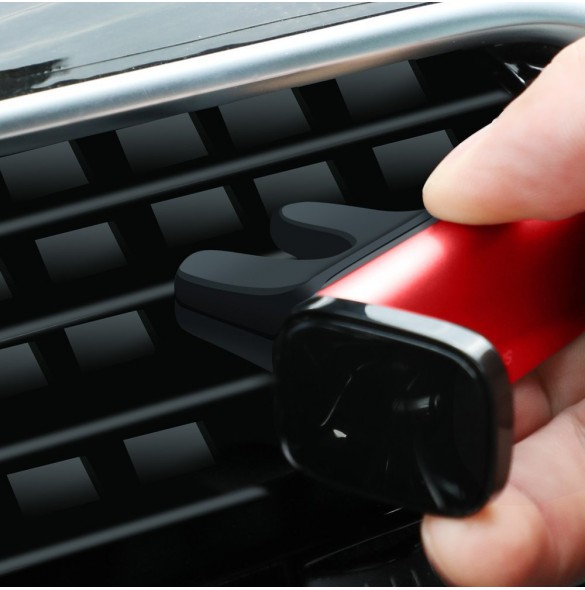 Baseus Steel Cannon Air Outlet Car Mount - Röd (SUGP-09)