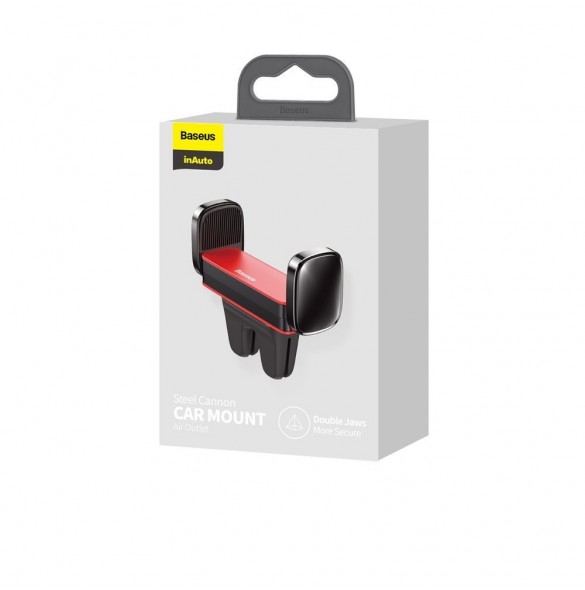 Baseus Steel Cannon Air Outlet Car Mount - Röd (SUGP-09)