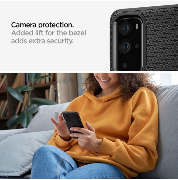 Spigen Liquid Air Oneplus 9 Pro - Matte Svart