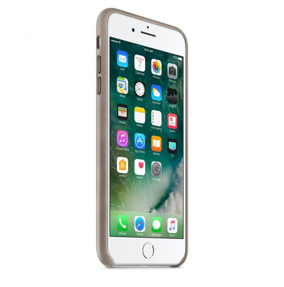 Apple MPTC2ZM/A till iPhone 7 Plus, iPhone 8 Plus Läderskal  - Taupe