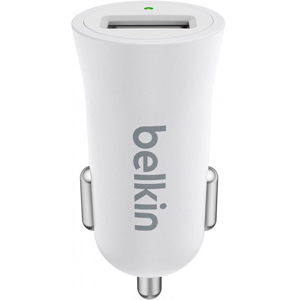 Belkin F8M730 Car Charger, strömadapter från cigguttag till USB - Vit