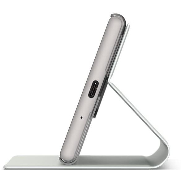 Sony Style Cover Stand SCSG50 vikbart fodral för Sony XPERIA XZ1 - Silver