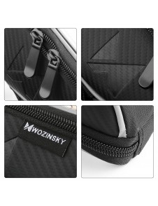 Ytterligare funktioner: reflekterande rem, PVC-kartväska, 2 säkerhetsbälten inuti, karbinhake