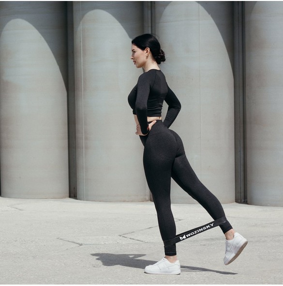Träningsband med hög elastisk motståndsslinga för Yoga Pilates kroppsbyggande styrketräning.