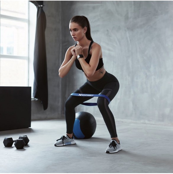 Totalt 5 olika styrkenivåer: X-Light, Light, Medium, Heavy och X-Heavy motståndsstyrka för allmän träning, stretching.