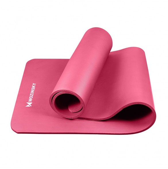 Wozinsky Gymnastic halkfri matta för träning 181 cm x 63 cm x 1 cm - Rosa