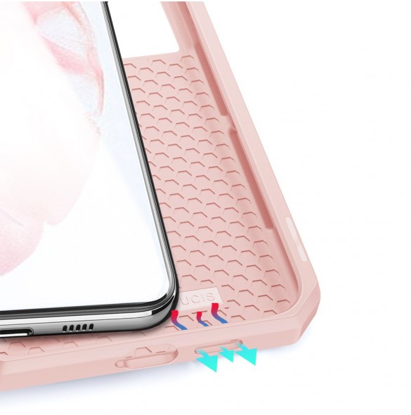 Rosa och mycket snyggt skal Samsung Galaxy S21 5G.