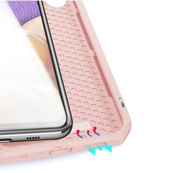 Rosa och mycket snyggt skal Samsung Galaxy A32 5G.