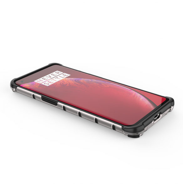 JollyFX Honeycomb Case pansarskydd med TPU-stötfångare till OnePlus 9 Pro - Svart