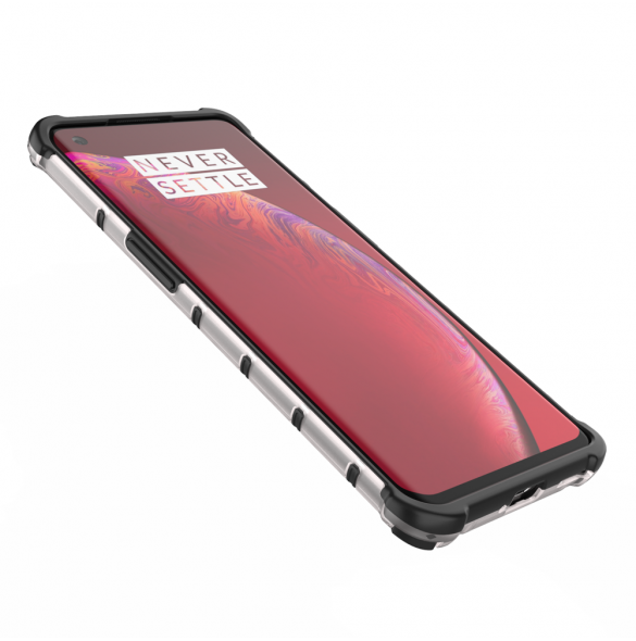 JollyFX Honeycomb Case pansarskydd med TPU-stötfångare till OnePlus 9 Pro - Svart