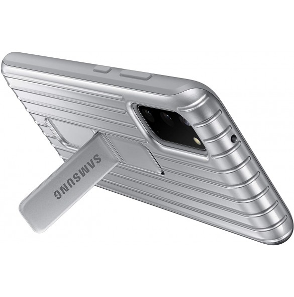 Samsung Stående Skal till Galaxy S20 - Silver EF-RG980CSE