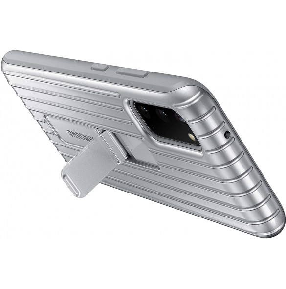 Samsung Stående Skal till Galaxy S20 - Silver EF-RG980CSE