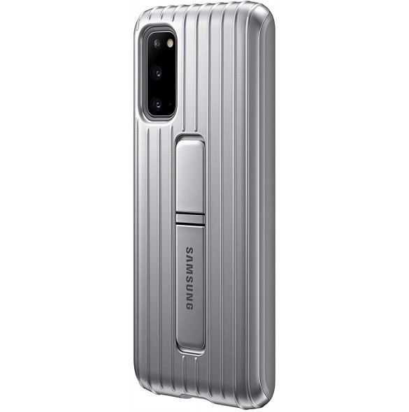 Samsung Stående Skal till Galaxy S20 - Silver EF-RG980CSE