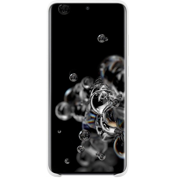 Samsung EF-PG988TWE Silikon täcka grått för Samsung Galaxy S20 Ultra - Vit