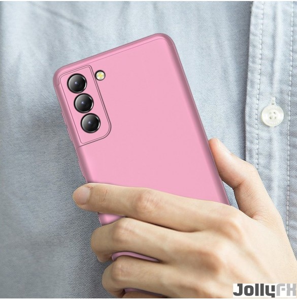 Rosa och mycket snyggt skal Samsung Galaxy S21 Plus 5G.