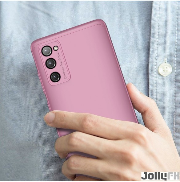 Rosa och väldigt snyggt skal Samsung Galaxy S20 FE 5G.