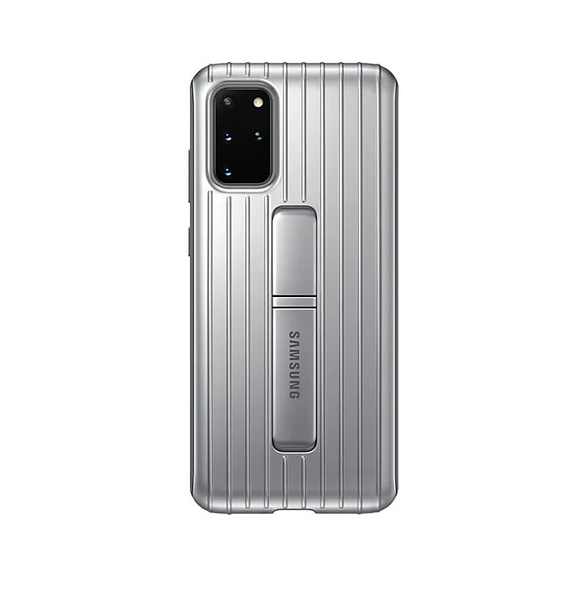 Samsung Galaxy S20 Plus och väldigt snyggt skydd från Samsung.