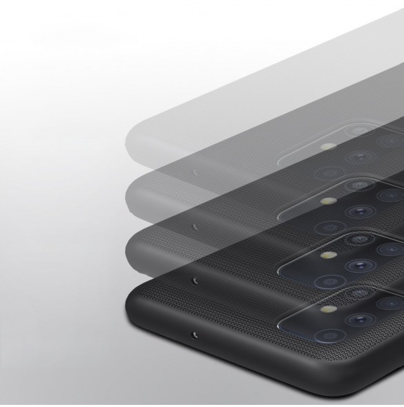 Nillkin Super Frosted Shield Case + kickstand för Samsung Galaxy M51 - Svart