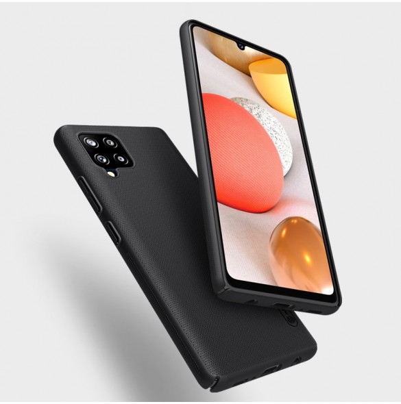 Svart och väldigt snyggt skal Samsung Galaxy A42 5G.