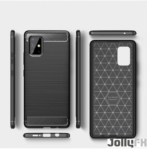 Svart och mycket snyggt skal Samsung Galaxy M31s.