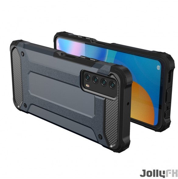 Svart och mycket snyggt fodral Huawei P Smart 2021.