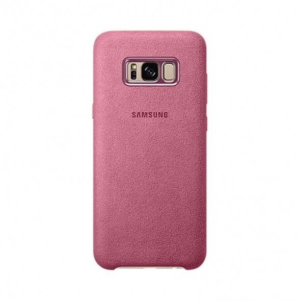 EF-XG955APE Samsung Alcantara Cover Skal för G955 Galaxy S8 Plus - Rosa