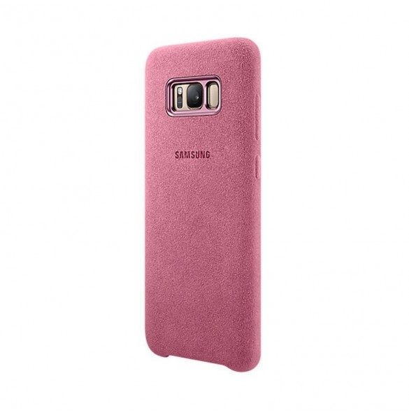 EF-XG955APE Samsung Alcantara Cover Skal för G955 Galaxy S8 Plus - Rosa