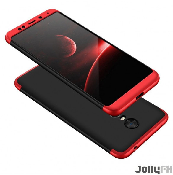 Svart-rött och väldigt snyggt skydd till Xiaomi Redmi 5 Plus / Redmi Note 5 (single camera).