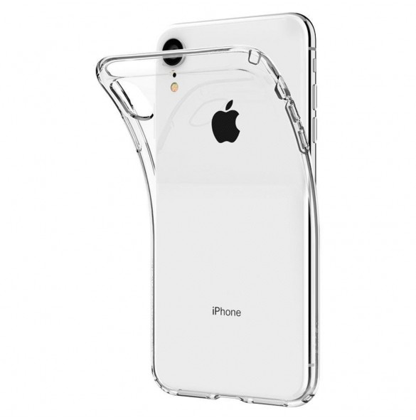 Spigen Liquid Crystal fallet täcker iPhone XR - Genomskinlig