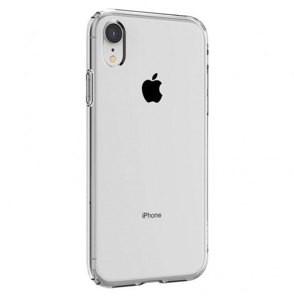 Spigen Liquid Crystal fallet täcker iPhone XR - Genomskinlig