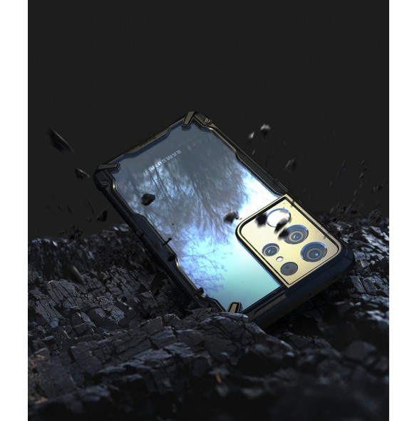 Svart och väldigt snyggt skal Samsung Galaxy S21 Ultra 5G.