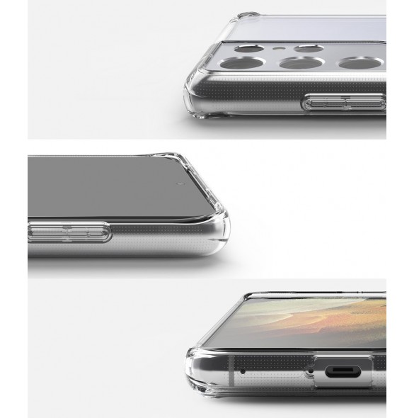 Samsung Galaxy S21 Ultra 5G skyddas av detta fantastiska skal.
