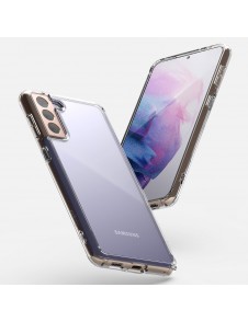 Genomskinligt och mycket snyggt skal Samsung Galaxy S21 5G.