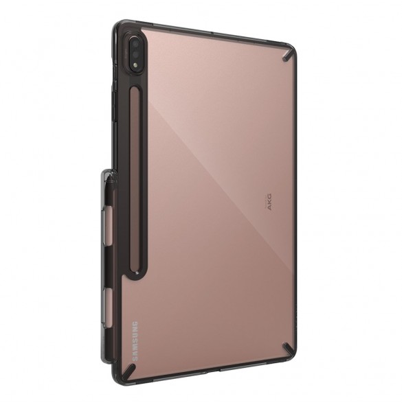 Grå och mycket snyggt skal Samsung Galaxy Tab S7 Plus.