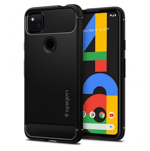 Google Pixel 4a och väldigt snyggt skydd från Spigen.