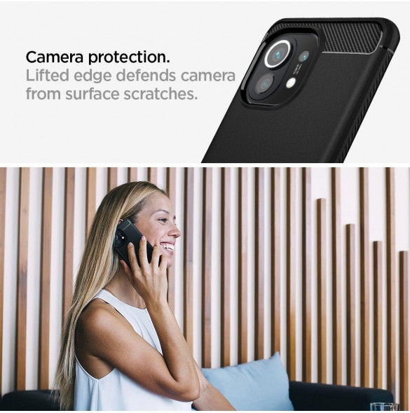 Ett elegant omslag till Xiaomi Mi 11 och väldigt snyggt skydd från Spigen.