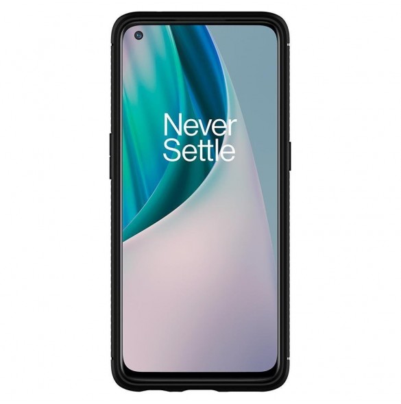 Matt svart och mycket snyggt fodral OnePlus Nord N10 5G.