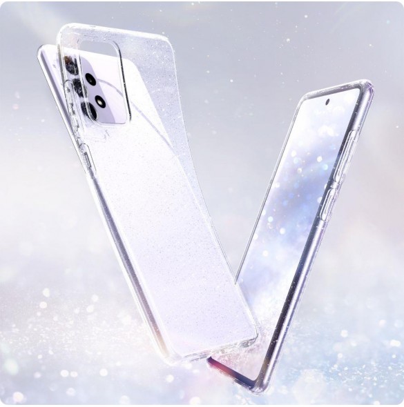 Samsung Galaxy A72 skyddas av detta fantastiska skal.