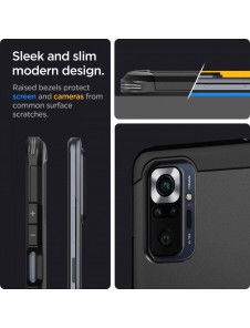 Ett snyggt fodral till Xiaomi Redmi Note 10 Pro i kvalitativt material.