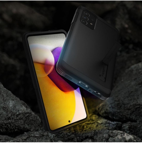 Samsung Galaxy A72 skyddas av detta fantastiska skal.