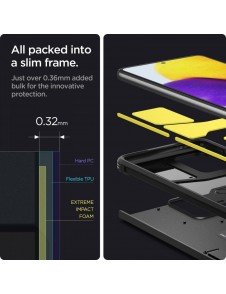 Svart och väldigt snyggt fodral Samsung Galaxy A72.