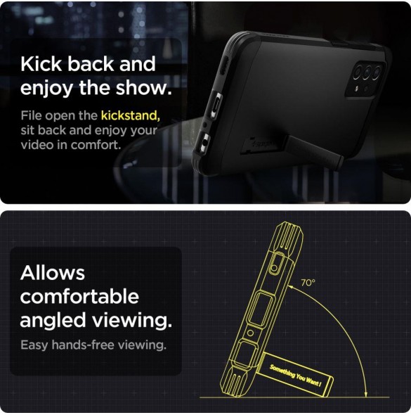 Samsung Galaxy A52 4G / 5G och väldigt snyggt skydd från Spigen.