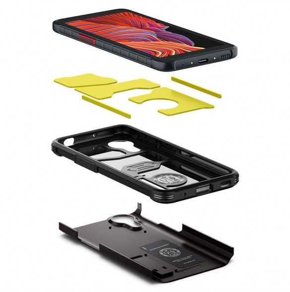 Pistolmetall och mycket snyggt skal Samsung Galaxy Xcover 5.