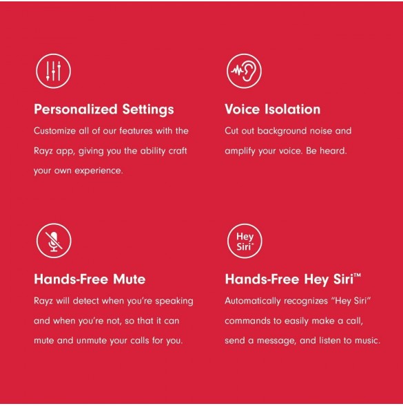 Pioneer Rayz Lightning-Powered Noise Cancelling Earphones with Smart Button and Companion App - Onyx