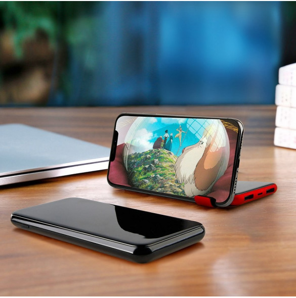 Baseus PPALL-EX01 - 8000mAh LCD Trådlös Laddare Strömbank För iPhone Xs Max, iPhone XR, Galaxy S9, Galaxy Note9