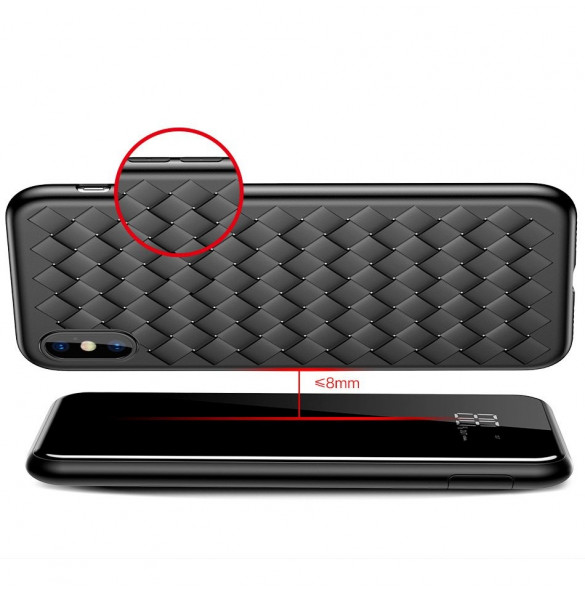Baseus PPALL-EX01 - 8000mAh LCD Trådlös Laddare Strömbank För iPhone Xs Max, iPhone XR, Galaxy S9, Galaxy Note9