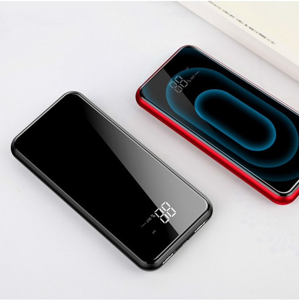 Baseus PPALL-EX01 - 8000mAh LCD Trådlös Laddare Strömbank För iPhone Xs Max, iPhone XR, Galaxy S9, Galaxy Note9