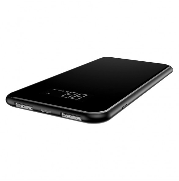 Baseus PPALL-EX01 - 8000mAh LCD Trådlös Laddare Strömbank För iPhone Xs Max, iPhone XR, Galaxy S9, Galaxy Note9